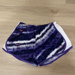 Purple and White Athletic Shorts